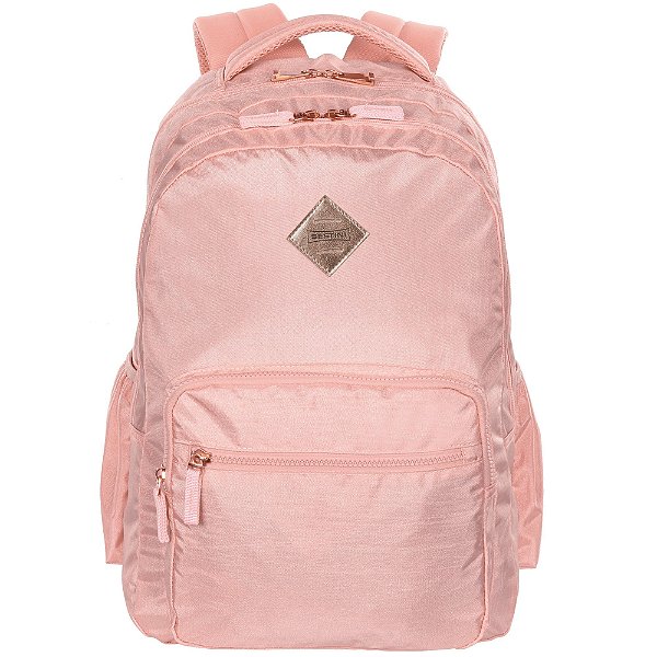 MOCHILA DE COSTAS SESTINI METALIC ROSA