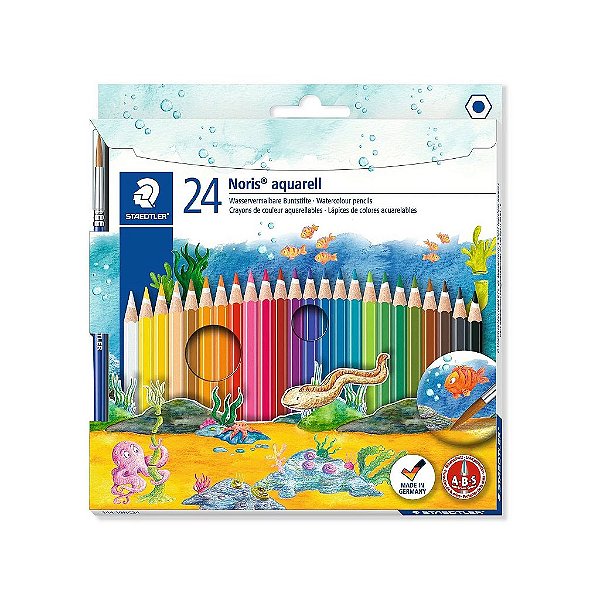 LAPIS DE COR STAEDTLER AQUARELAVEL 24 CORES