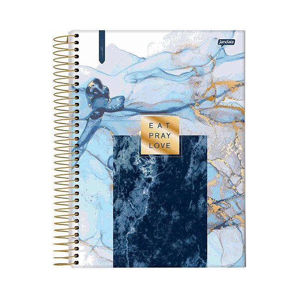 CADERNO JANDAIA 1MT COLEGIAL MARBLE 80 FOLHAS