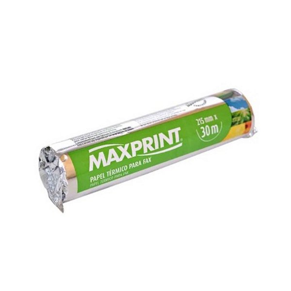 BOBINA MAXPRINT PAPEL TÉRMICO PARA FAX  215MM X 30 MT
