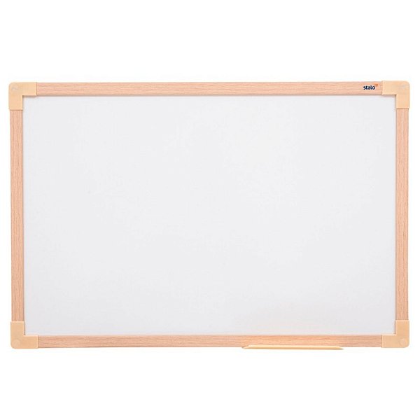 QUADRO BRANCO 70X50 STALO MOL.MADEIRA