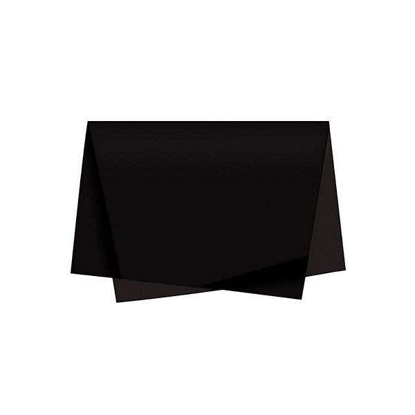 PAPEL DE SEDA PRETO 48X60