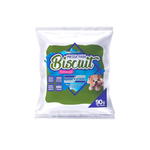 MASSA BISCUIT VERDE OLIVA POLYCOL 90G