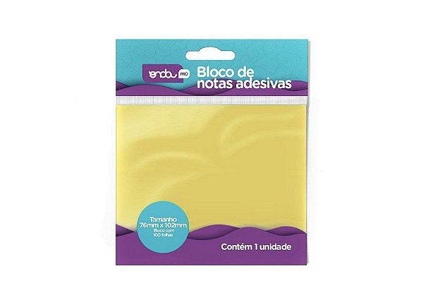 POST IT ONDA AMARELO C/100 76X102