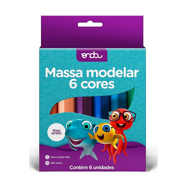 MASSINHA DE MODELAR SOFT ONDA 6 CORES