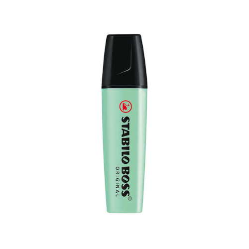 MARCA TEXTO STABILO BOSS VERDE AGUA PASTEL