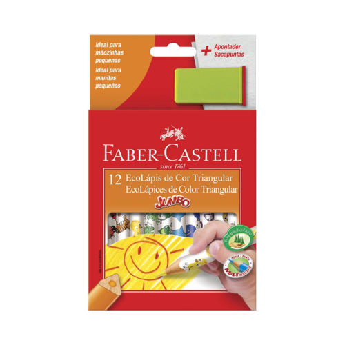 LAPIS DE COR FABER CASTEL JUMBO 12 CORES