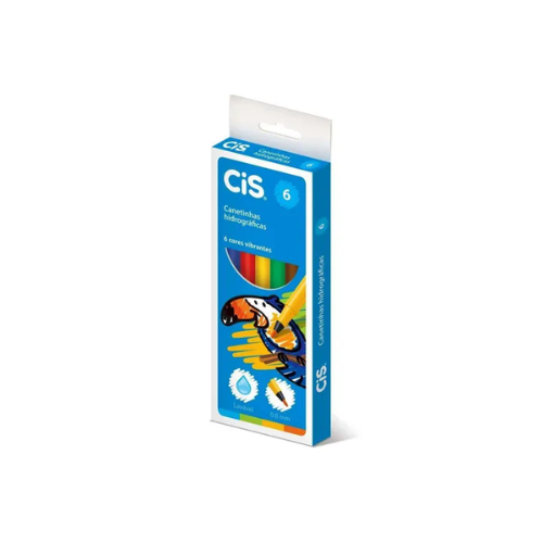 CANETINHA HIDROGRAFICA CIS 6 CORES