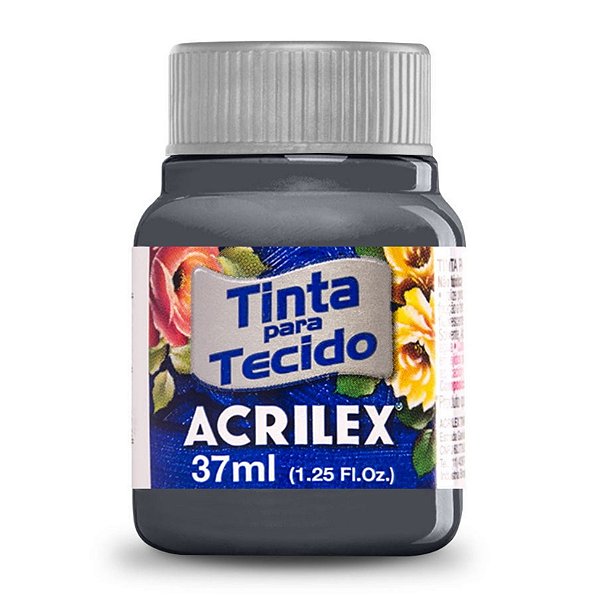 TINTA PARA TECIDO ACRILEX 37 ML CINZA - 933