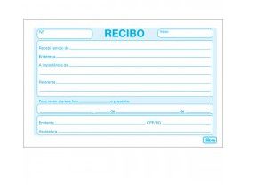 RECIBO COMERCIAL TILIBRA SEM CANHOTO PEQ. 50F 140X90MM