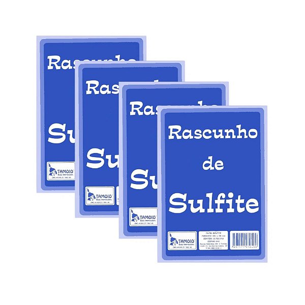 RASCUNHO DE SULFITE TAMOIO 50F 109X156MM GRANDE