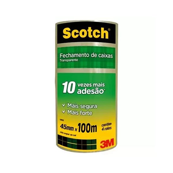 FITA ADESIVA 3M TRANSPARENTE 45X100MM