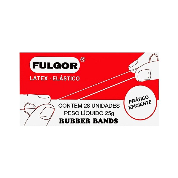 ELÁSTICO FULGOR N.18 CAIXA 25G 28UND