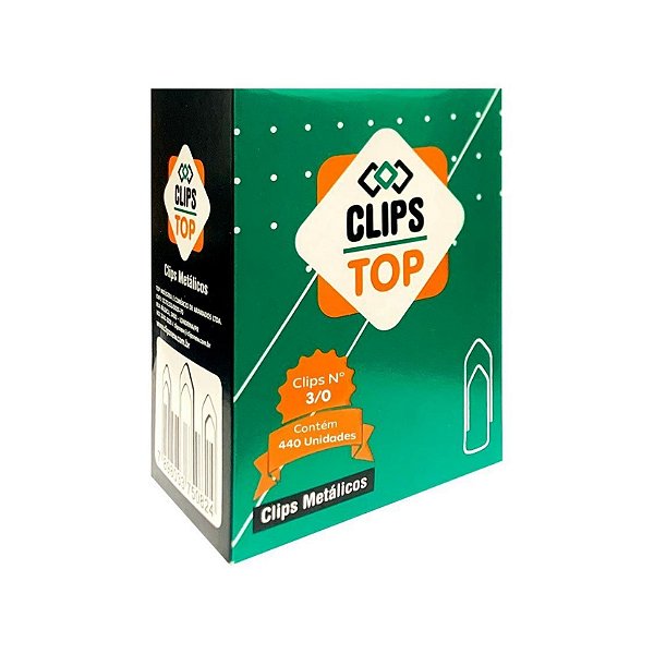 CLIPS TOP METALICO 3/0 440UND. GRANDE