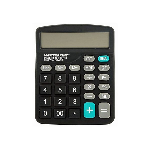 CALCULADORA MASTERPRINT MP1087 12 DÍGITOS