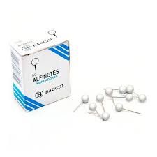 ALFINETE P/ MAPA BACCHI 50UND BRANCO
