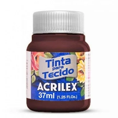 TINTA PARA TECIDO ACRILEX 37 ML TERRA QUEIMADA- 514