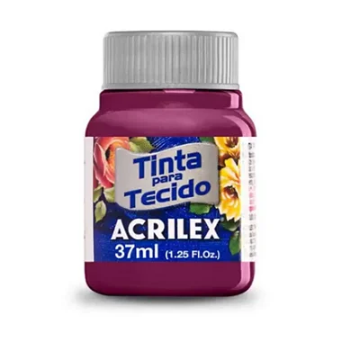 TINTA PARA TECIDO ACRILEX 37 ML VINHO - 565