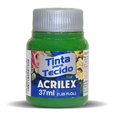 TINTA PARA TECIDO ACRILEX 37ML VERDE MUSGO-513