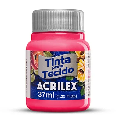 TINTA PARA TECIDO ACRILEX 37 ML VERMELHO BEBE - 800