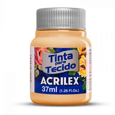 TINTA PARA TECIDO ACRILEX 37 ML AMARELO PESSEGO - 538