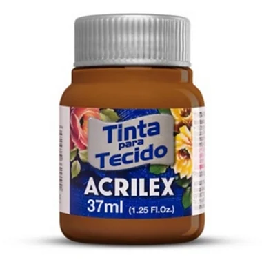 TINTA PARA TECIDO ACRILEX 37ML CHOCOLATE - 814