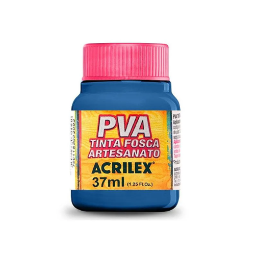 TINTA PVA ACRILEX AZUL TURQUESA  37ML - COD 501