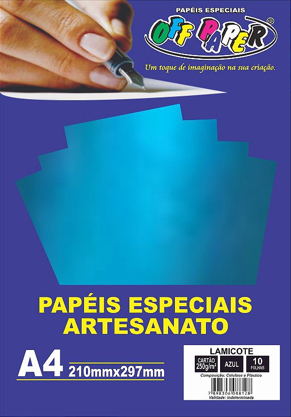 PAPEL LAMICOTE OFF PAPER  A4 250G 10 FLS