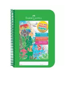CADERNO FABER CASTELL CRIATIVO CAPA PLASTICA ESPIRAL 96F VERDE