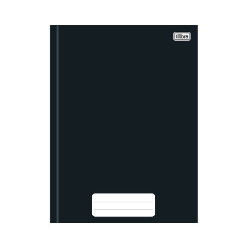 CADERNO 1/4 TILIBRA PEPPER CD BROC. 80F PRETO