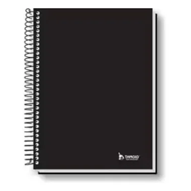 CADERNO TAMOIO 1/4 PRETO CADA DURA ESP. 96F