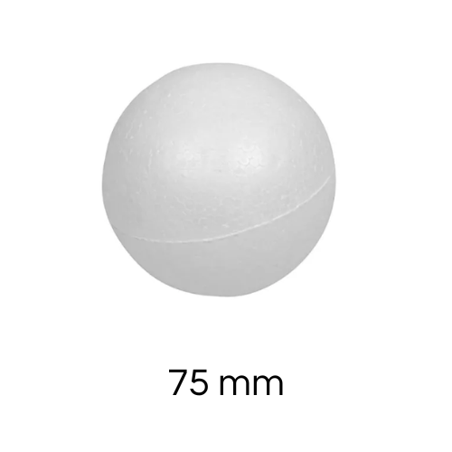 BOLA DE ISOPOR 75MM