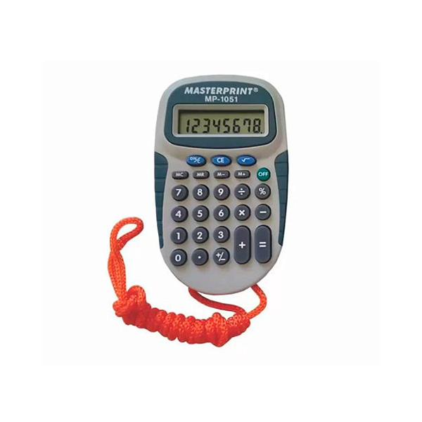 CALCULADORA DE BOLSO  MASTERPRIC 8 DIGITOS MP-1051 COM CORDÃO