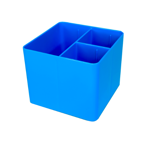 PORTA OBJETO DELLO 3 DIVISORIAS FULL COLOR AZUL
