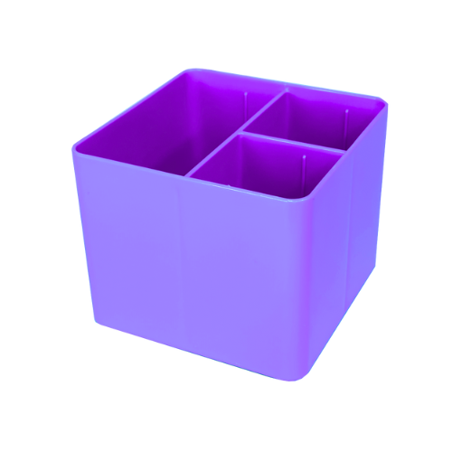 PORTA OBJETO DELLO 3 DIVISORIAS FULL COLOR ROXO