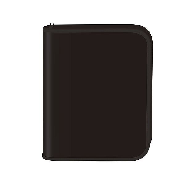 FICAHRIO DAC UNIVERSITARIO ALL BLACJ COM ZIPER 48FLS