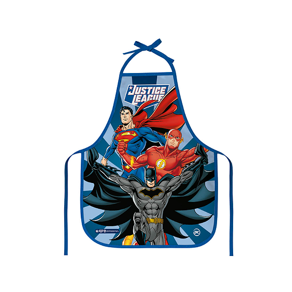 AVENTAL ESCOLAR INFATIL DC JUSTICE LEAGUE  DAC PVC