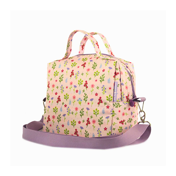 LANCHEIRA TERMICA SABRA BY SOF FLORAL ROSA
