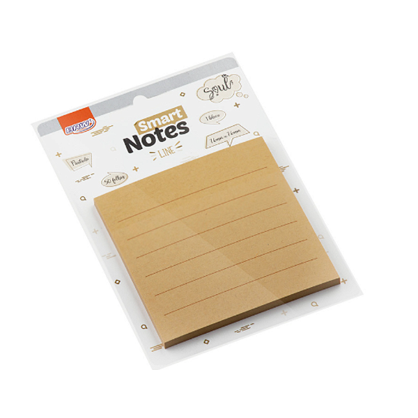 BLOCO ADESIVO BRW SMART LINE 4 BLOCOS 50FLS 76X76
