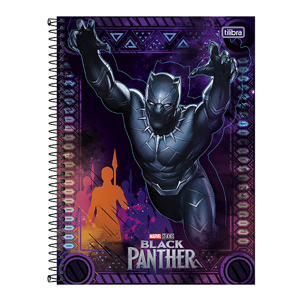 CADERNO 1 MATERIA TILIBRA PANTERA NEGRA 80FLS