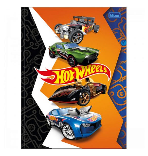 CADERNO BROCHURA TILIBRA HOT WHEELS 48FLS