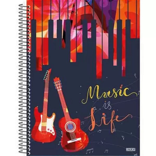CADERNO 1MT  CD SAO DOMINGO MUSICA 80F