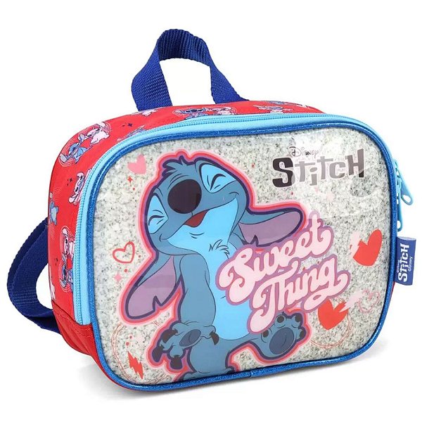LANCHEIRA TERMICA LUXCEL STITCH VERMELHO