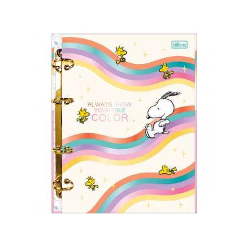 CADERNO ARGOLADO TILIBRA SNOOPY 160 FOLHAS