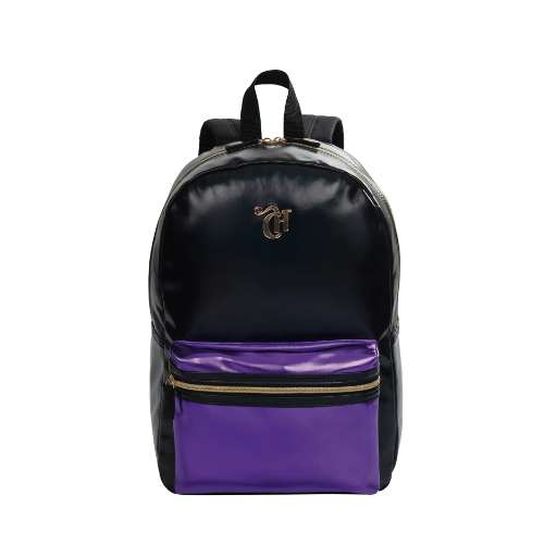 MOCHILA DE COSTA SESTINI CAPRICHO HELLO PRETO E ROXA