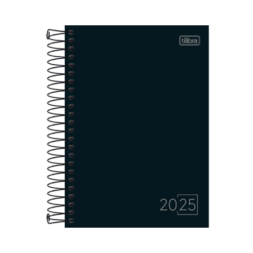 AGENDA ESPIRAL TILIBRA SPICE PRETA