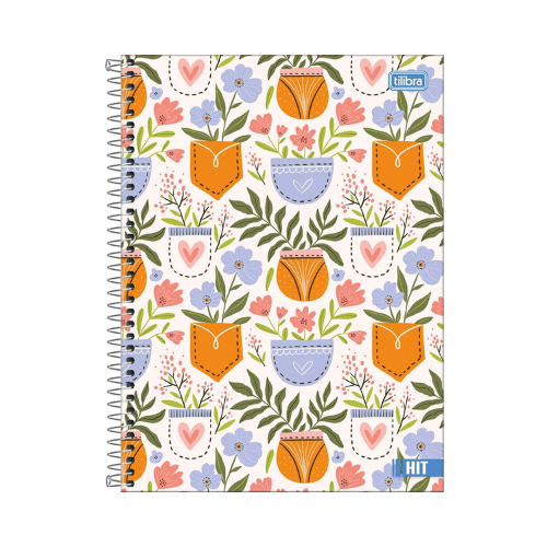 CADERNO TILIBRA 1MT HIT FEMININO 80FLS