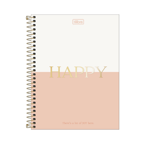 CADERNO HAPPY TILIBRA 1 MATERIA 177MM X 240MM - 80 FOLHAS