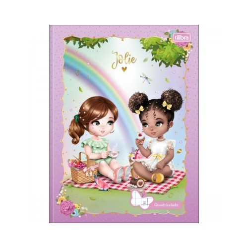 CADERNO DE BROCHURA TILIBRA JOLIE QUADRICULADO 1X1 40FLS