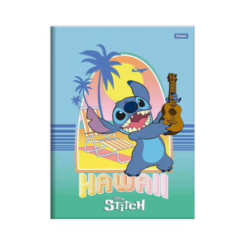 CADERNO BROCHURA FORONI STITCH 80 FOLHAS